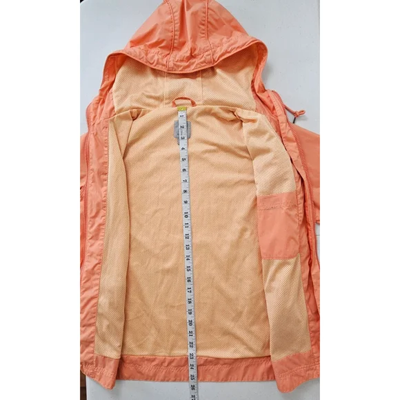 Carhartt Womens Rockford Windbreaker Jacket Rain Coat Coral Full Zip Hooded XS - Picture 6 of 16